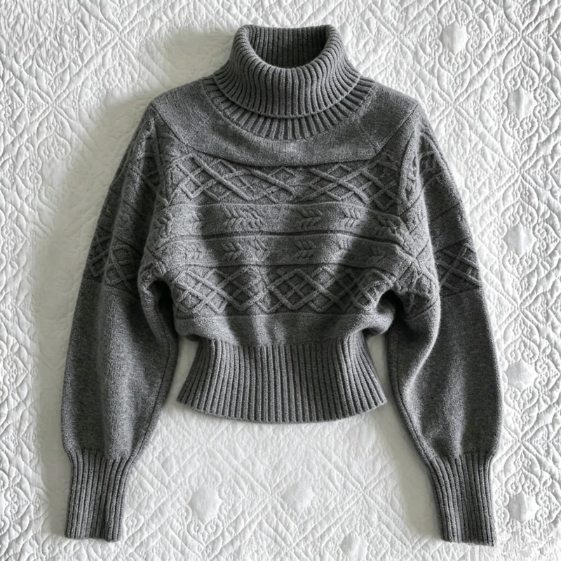 Winter Clothing Aesthetic - 秋冬レディース Y2K タートルネックプルオーバー 韓国風スイートコケットスタイルセーター エレガントなソフトニットウェア おしゃれなカジュアルウェア