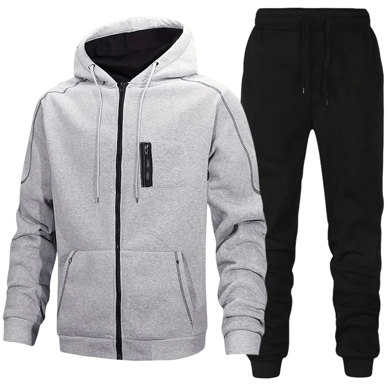 Winter Clothing Gear - メンズファッション トラックスーツ カジュアル フーディー スウェットシャツ コート