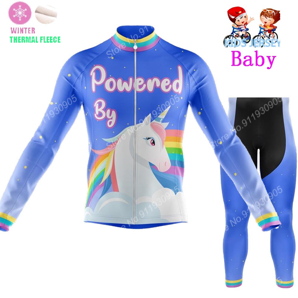Winter Clothing Kids Sale - 男の子と女の子のためのユニコーンサイクリングスーツ,漫画のプリントが施された暖かい服,マウンテンバイク用のサーマルジャケット,2022