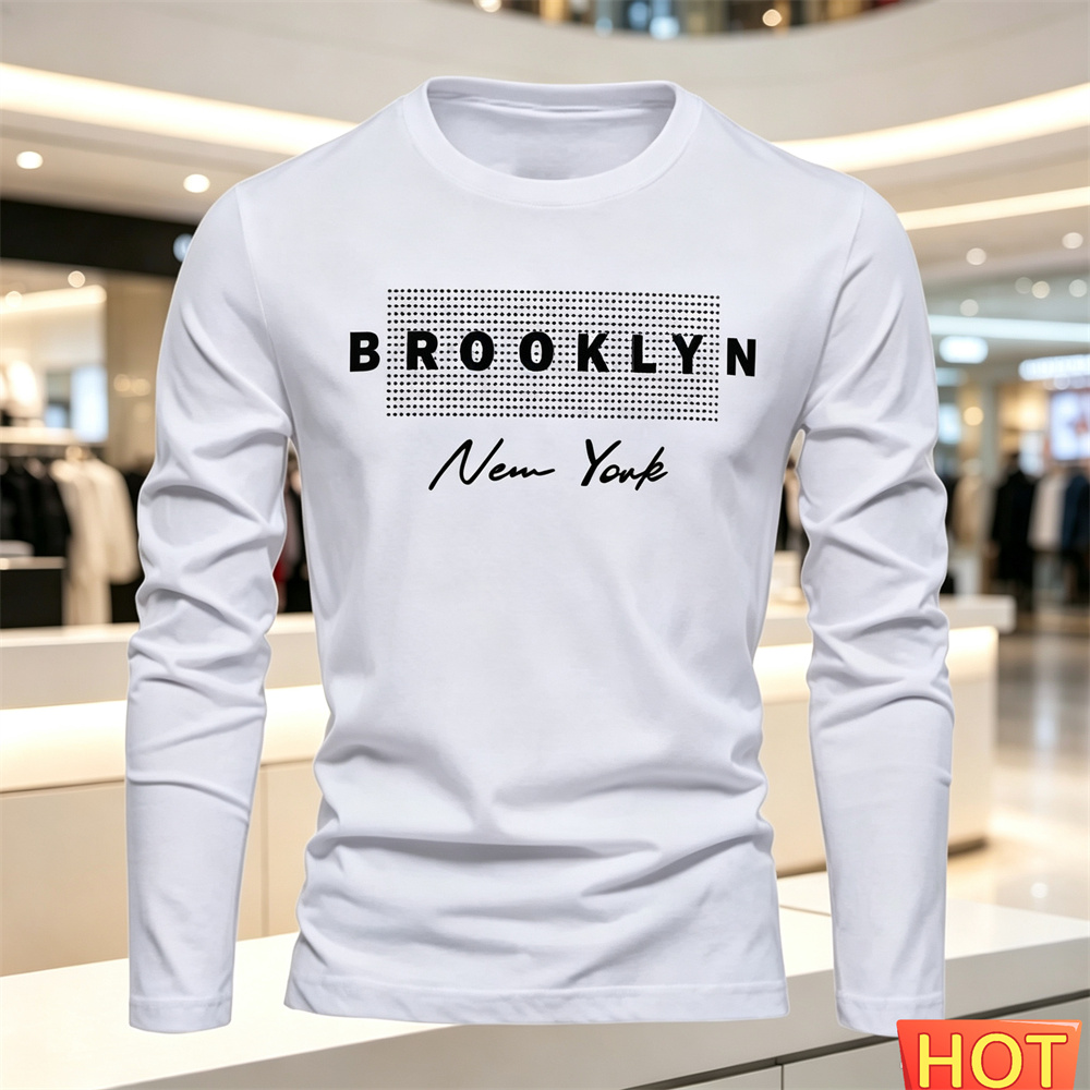Winter Clothing Men - 綿快適メンズカジュアル長袖 Tシャツ新しい秋冬多用途 Tシャツレタールーズメンズパーカートップス男性服