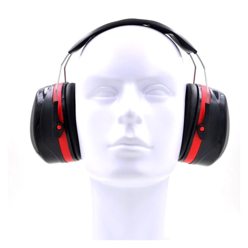 Ear Muff Foldable - アンチノイズヘッド調整可能なイヤーマフ折りたたみ NRR 30dB 遮音耳プロテクター仕事研究撮影聴覚保護