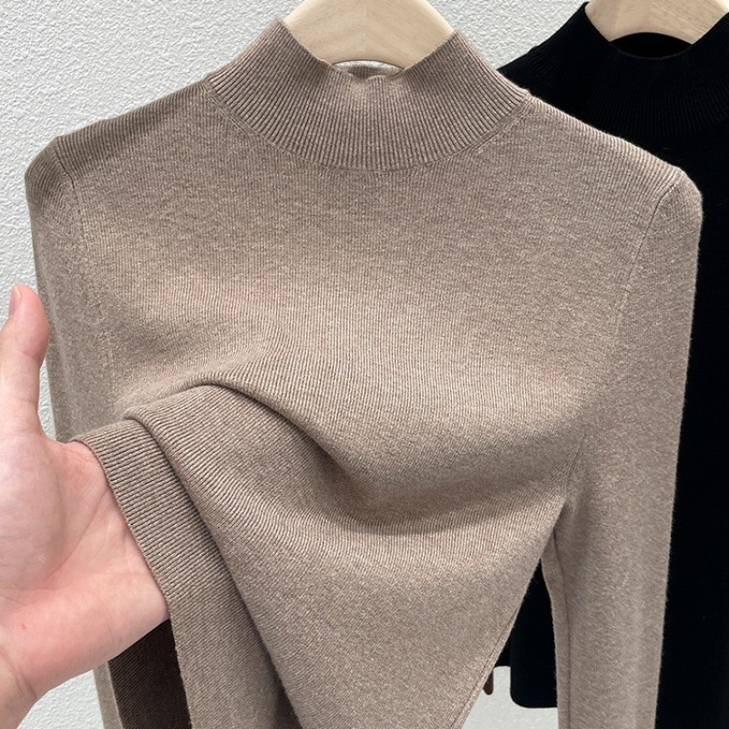 Winter Clothing Wholesale - AOSSVIAO 女性秋冬 2026 ファッションタートルネックジャンパー女性スリムフィットセーターレディースソリッドカラーニットソフトプルオーバー