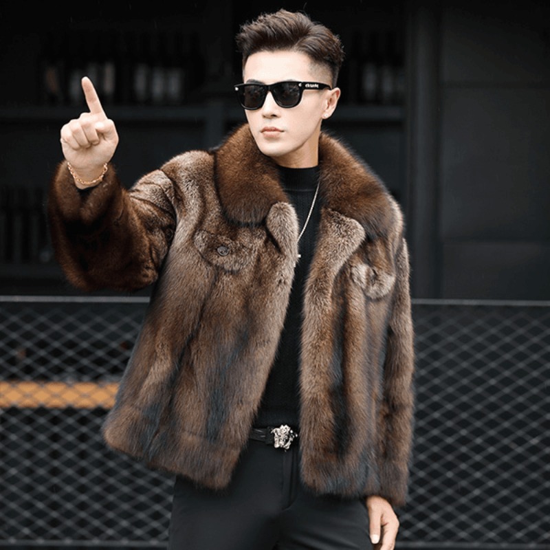 Winter Clothing Brand - 高級ブランド メンズ ミンクファーコート 冬新作 厚手 フォックスファー