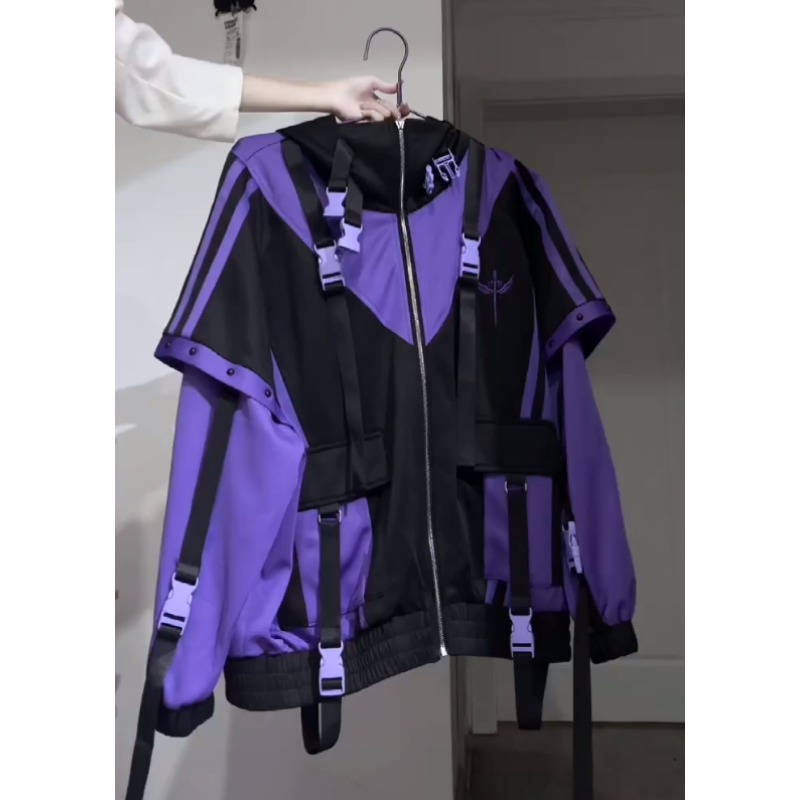 Winter Clothing Aesthetic - 和菓子 Y2k 女性かわいいコートフード付きトレーナーロリータオリジナル美的パッチワーク原宿ゴシック服オタクジャケット