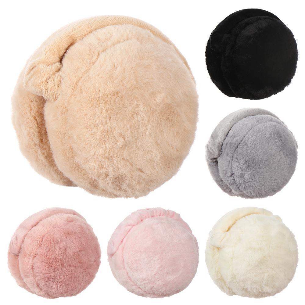 Ear Muff Foldable - ファッションウォーマー折りたたみ式イヤーフラップイヤーカバー女性用イヤーマフソリッドカラー