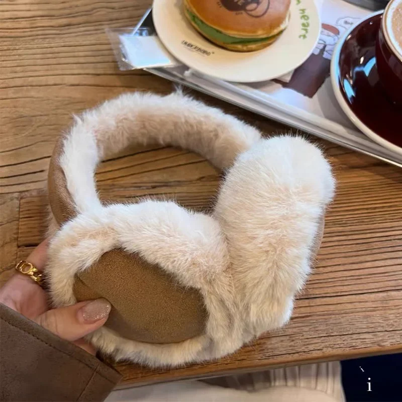 Ear Muff Foldable - ファッションぬいぐるみイヤーマフ折りたたみ式厚手ウールイヤーカバー女性男性用冬暖かいスエードイヤーフラップ屋外防寒イヤーマフ