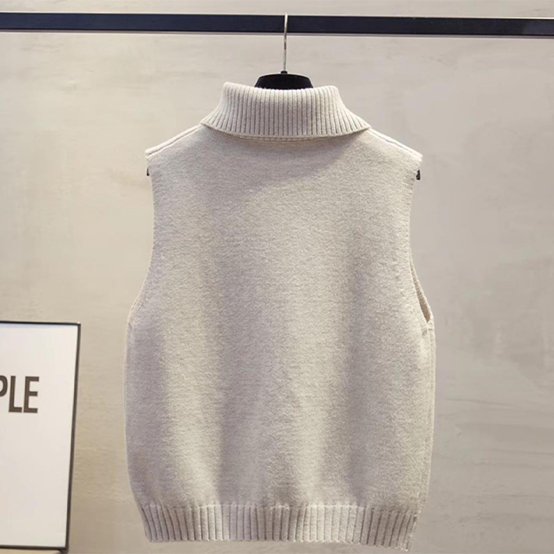 韓国の無地秋冬ラペルノースリーブ多用途カジュアルニットベスト - Winter Clothing Wholesale のレビューと価格