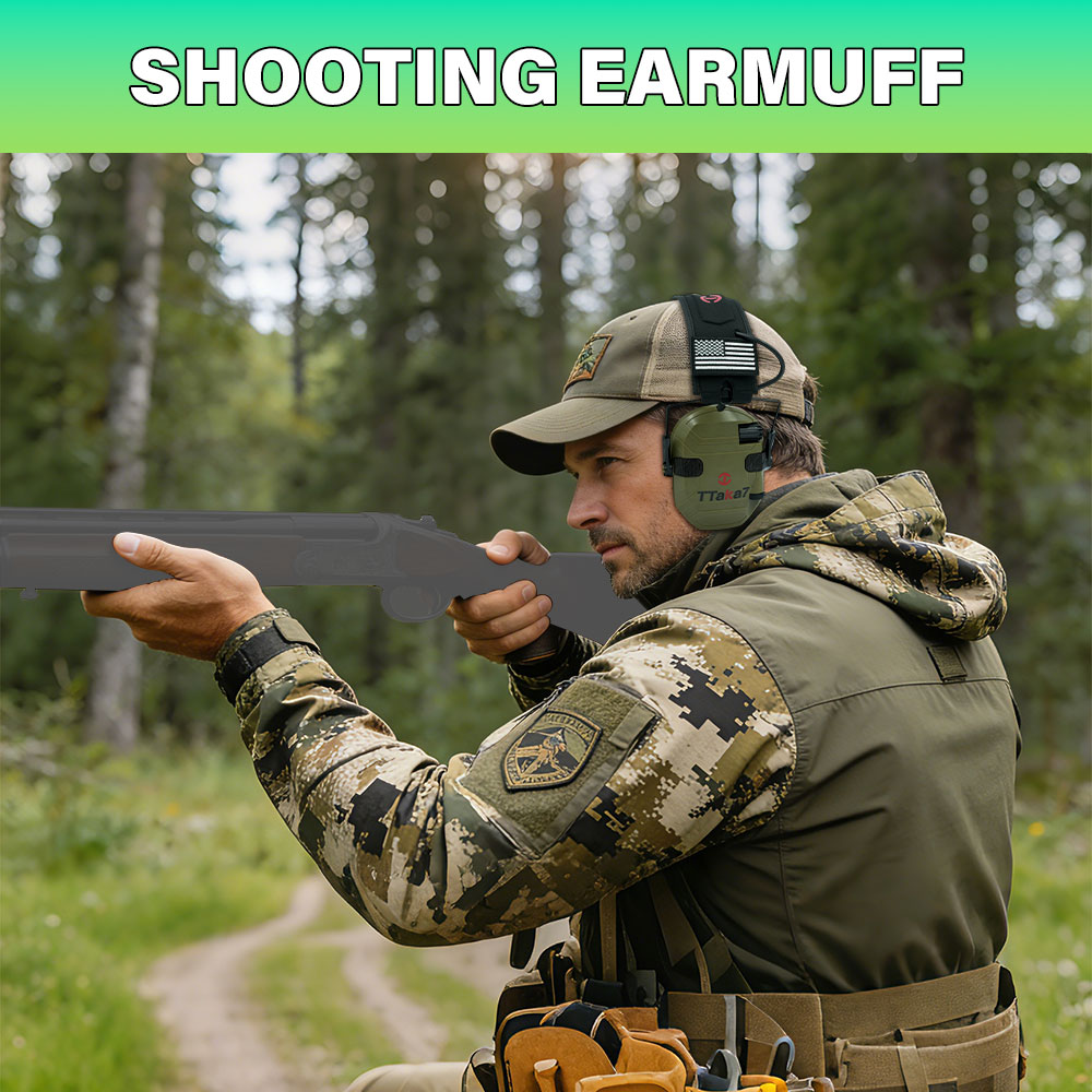 新型戦術電子射撃用折りたたみ式イヤーマフケース、防音ヘッドホ - Ear Muff Foldable のレビューと価格