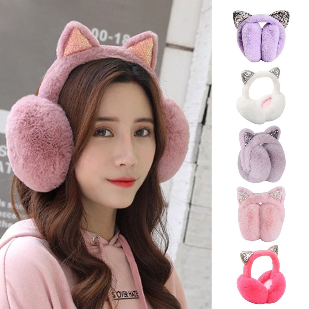 かわいいウサギのデザイン動物の耳耳当て帽子カエル動物スタイル - Ear Muff Foldable のレビューと価格