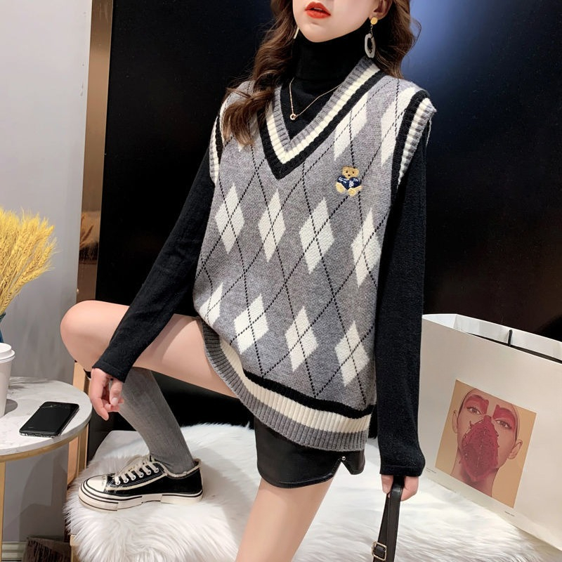 レッドニットベスト レディース ノースリーブ チョッキ 冬  - Winter Clothing Aesthetic のレビューと価格