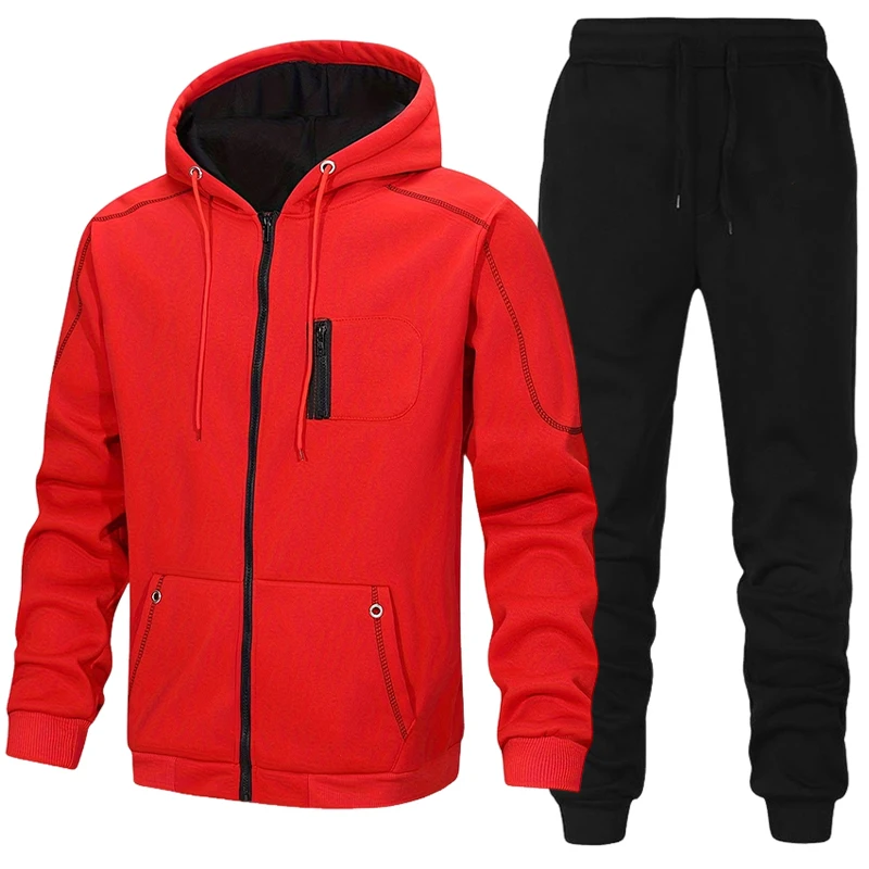 メンズファッション トラックスーツ カジュアル フーディー  - Winter Clothing Gear のレビューと価格