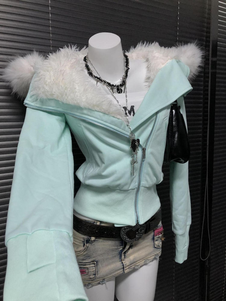 美的ヴィンテージスリムフード付きコート女性冬 Y2k レトロ - Winter Clothing Aesthetic のレビューと価格