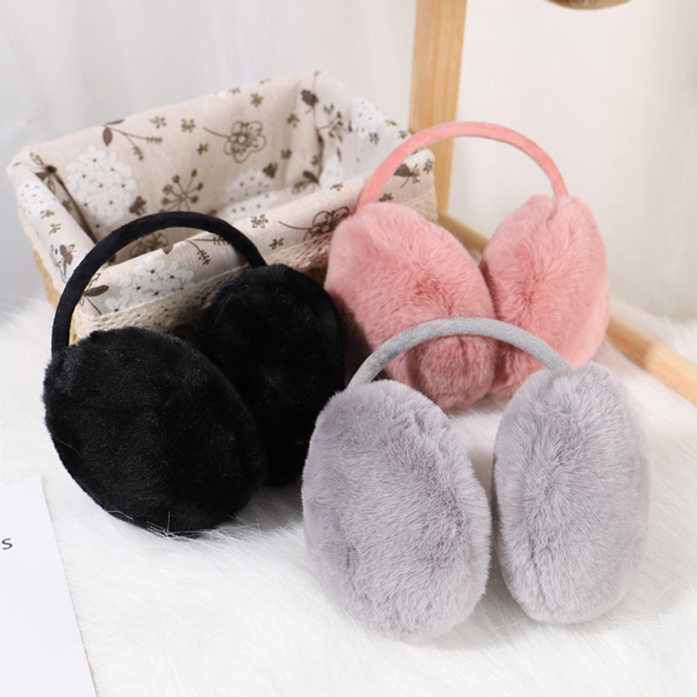 男性と女性のためのふわふわのフェイクファーイヤーマフ、折りた - Ear Muff Foldable のレビューと価格