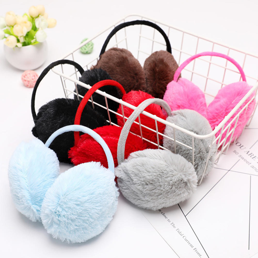 男性と女性のためのふわふわのフェイクファーイヤーマフ、折りた - Ear Muff Foldable のレビューと価格