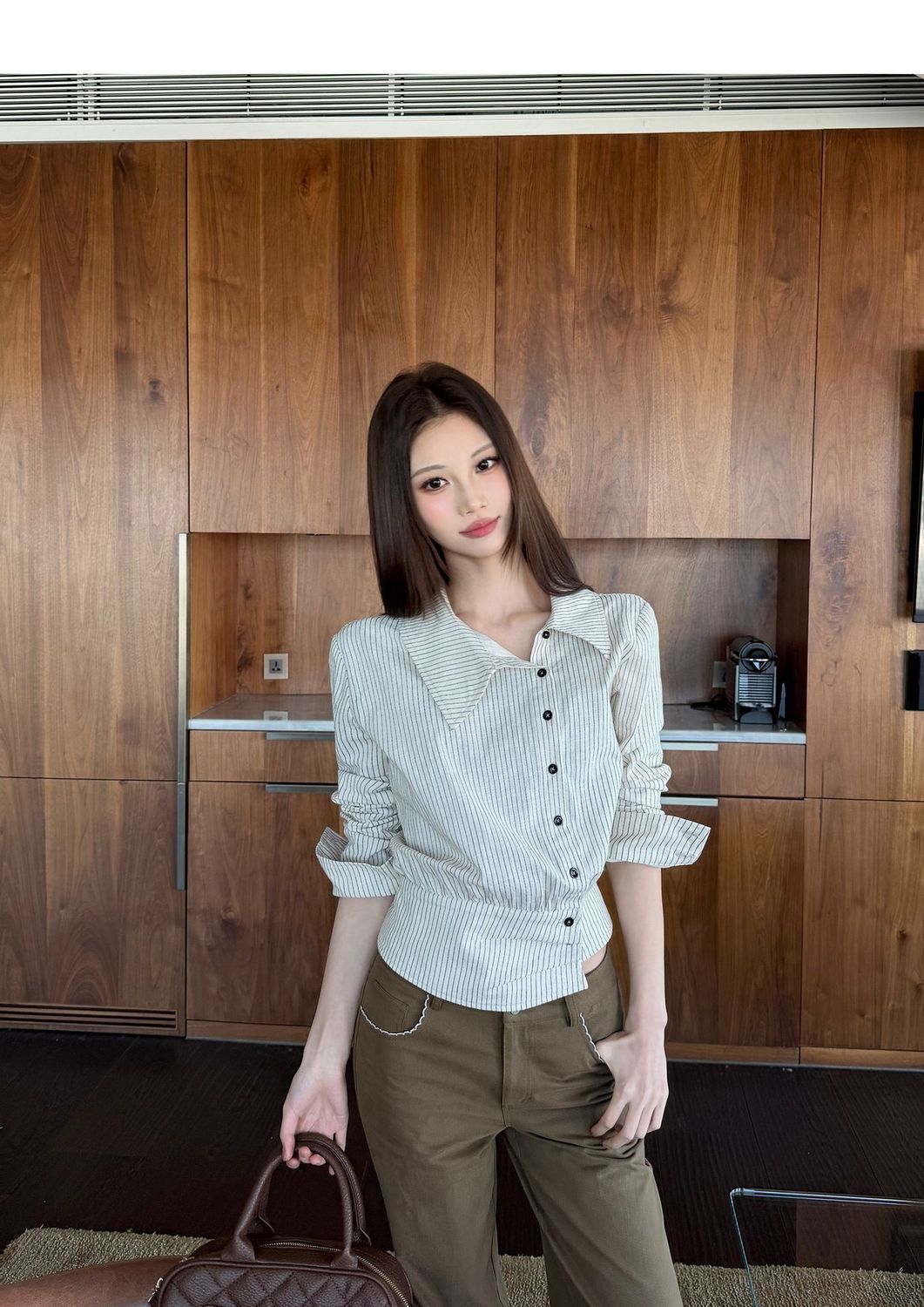 おしゃれなストライプ柄の原宿風Tシャツ、レディース、韓国20 - Winter Clothing Aesthetic のレビューと価格
