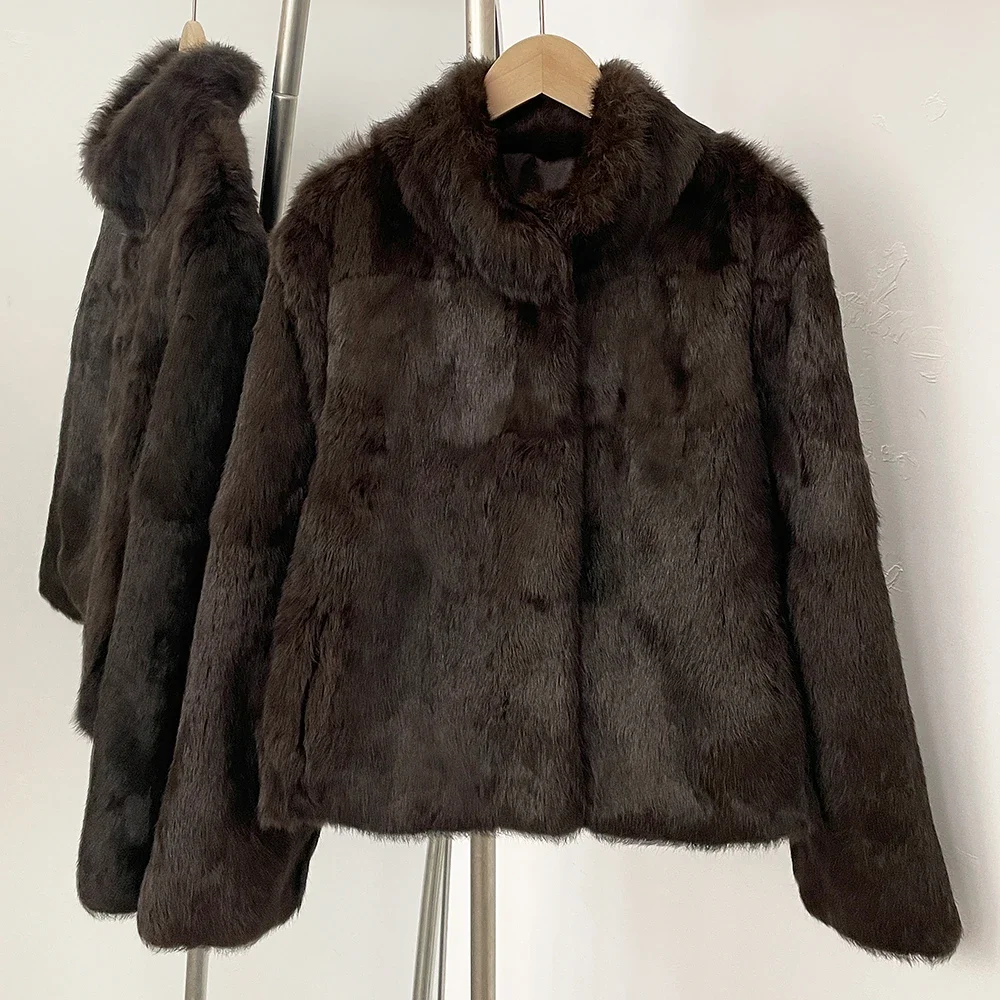 2025年秋冬新作 レディース ナチュラルラビットファーコー - Winter Clothing Wholesale のレビューと価格