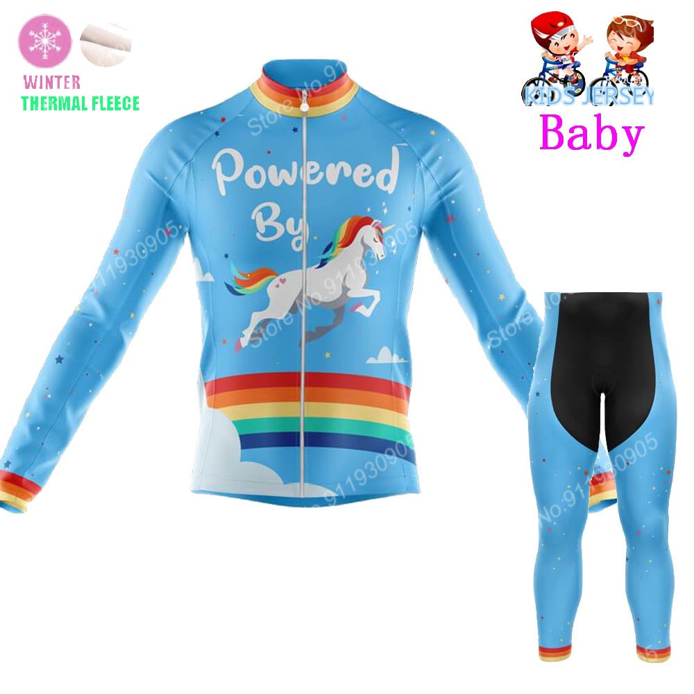 男の子と女の子のためのユニコーンサイクリングスーツ,漫画のプ - Winter Clothing Kids Sale のレビューと価格