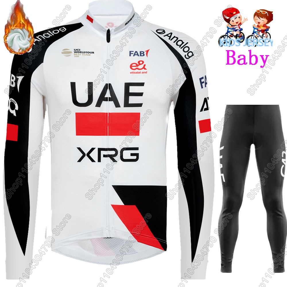子供 UAE チーム 2026 冬サイクリングジャージセット - Winter Clothing Kids Sale のレビューと価格