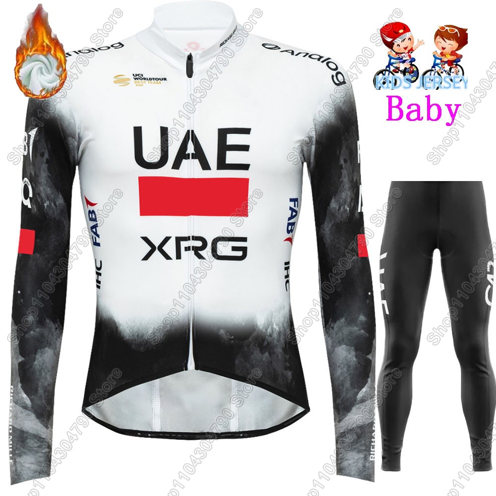 子供 UAE チーム 2026 冬サイクリングジャージセット - Winter Clothing Kids Sale のレビューと価格