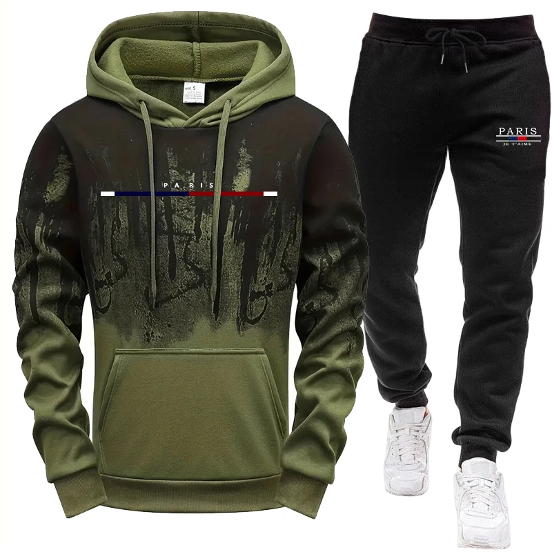 メンズセット/フーディー/パンツ 秋冬 フード付きスウェット - Winter Clothing Gear のレビューと価格