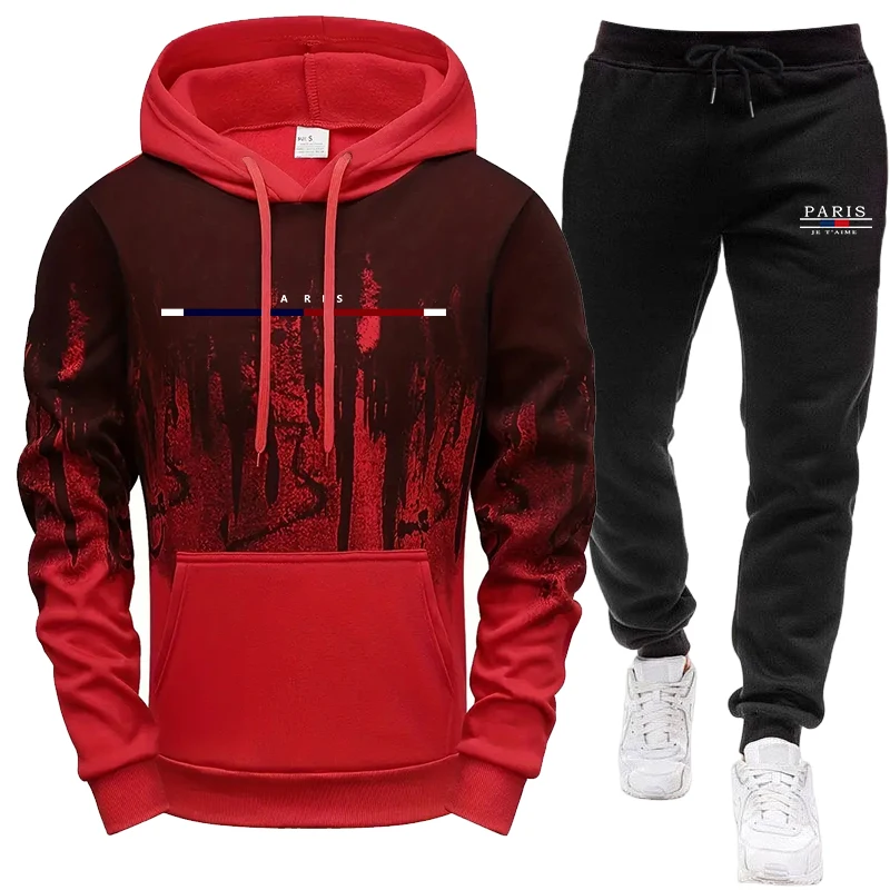 メンズセット/フーディー/パンツ 秋冬 フード付きスウェット - Winter Clothing Gear のレビューと価格