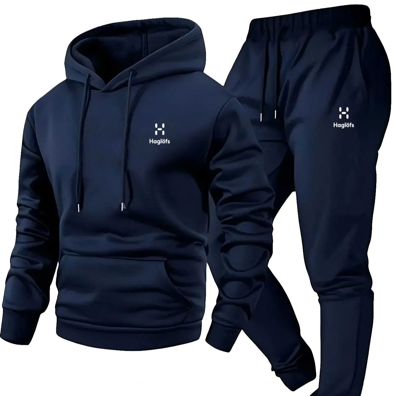 柔らかく快適な生地のメンズ秋冬カジュアルツーピースフーディス - Winter Clothing Gear のレビューと価格