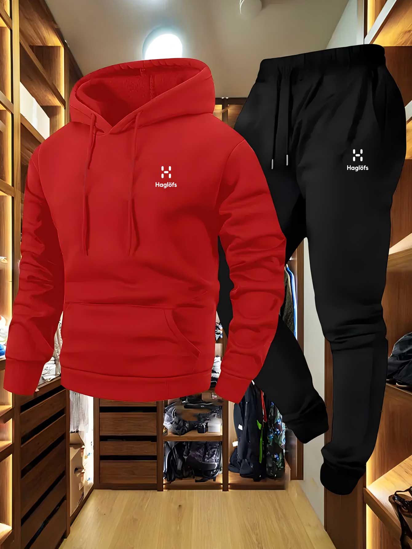 柔らかく快適な生地のメンズ秋冬カジュアルツーピースフーディス - Winter Clothing Gear のレビューと価格