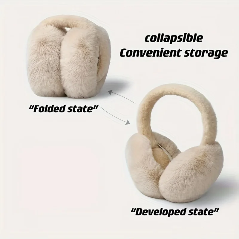 折りたたみ式で調節可能な女性用冬用イヤーマフ、冬用屋外防寒イ - Ear Muff Foldable のレビューと価格