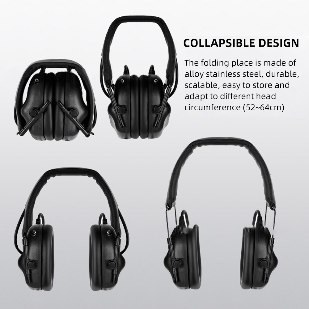 BOOIU 戦術電子射撃ヘッドセット 3.5 ミリメートルイ - Ear Muff Foldable のレビューと価格