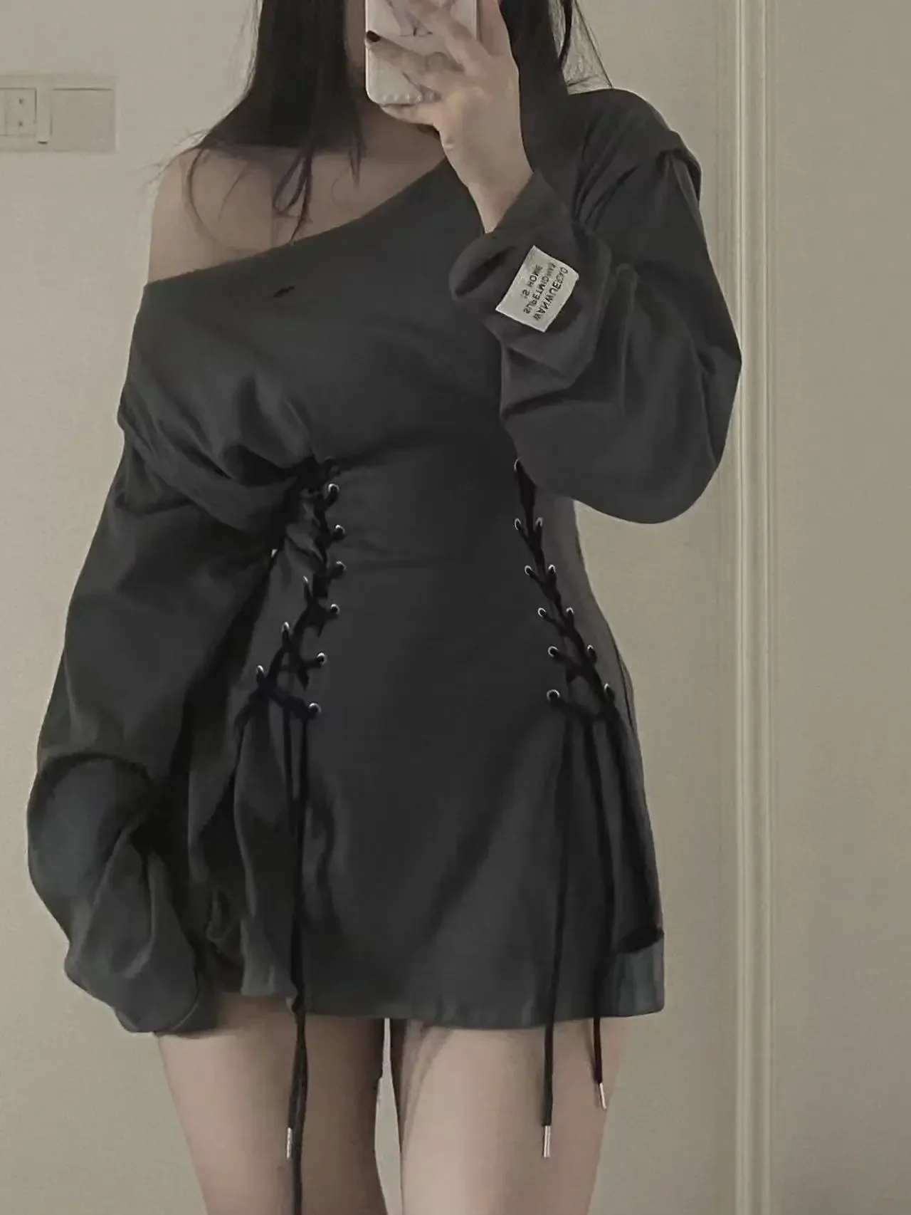 Fairycore グランジコルセットドレス長袖女性美的 Y - Winter Clothing Aesthetic のレビューと価格