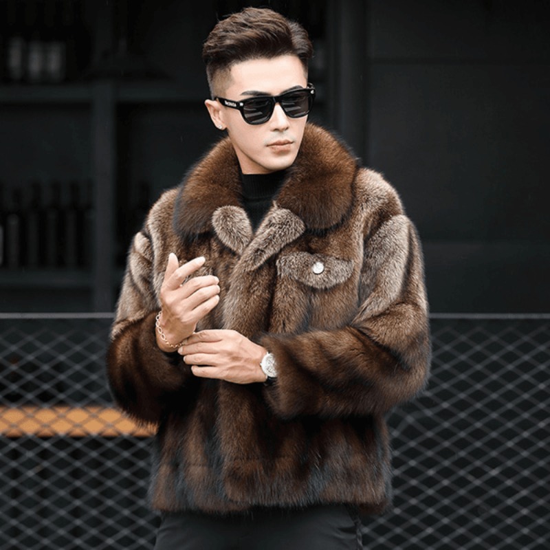 高級ブランド メンズ ミンクファーコート 冬新作 厚手 フォ - Winter Clothing Brand のレビューと価格