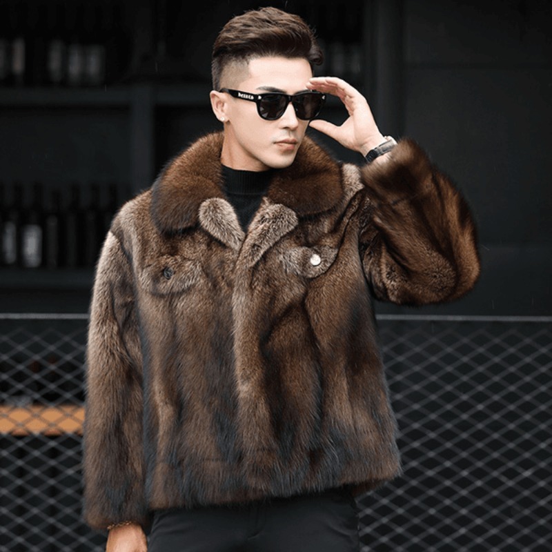 高級ブランド メンズ ミンクファーコート 冬新作 厚手 フォ - Winter Clothing Brand のレビューと価格
