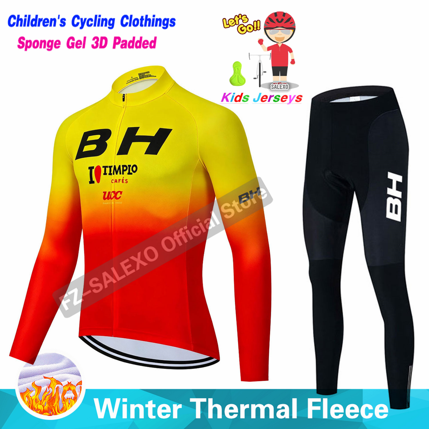 BH 2027 子供用冬用サイクリングジャージスーツ サーマ - Winter Clothing Kids Sale のレビューと価格