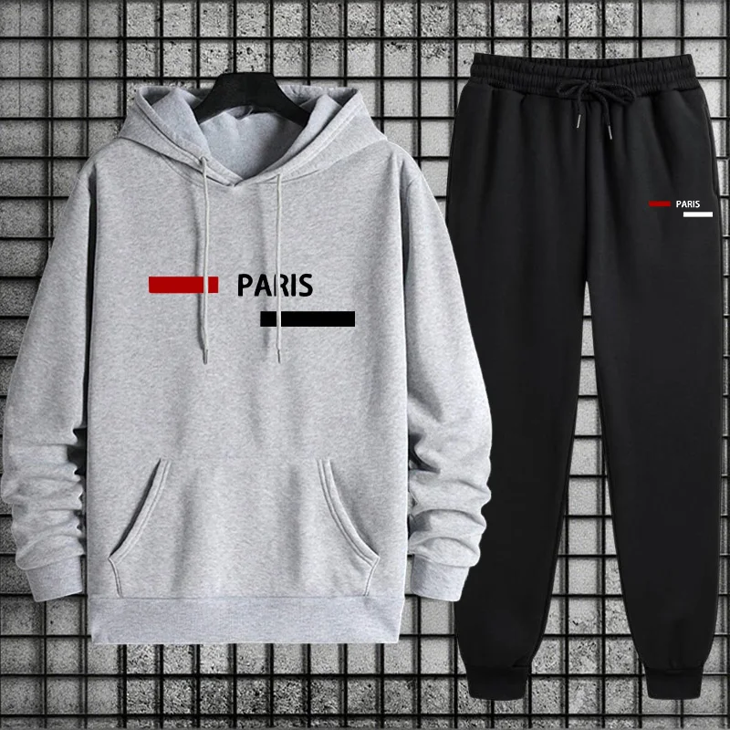 メンズトラックスーツ カジュアル フード付きスウェットシャツ - Winter Clothing Gear のレビューと価格