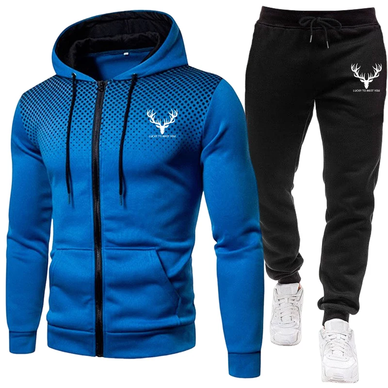 2026新作 メンズセット ジップアップパーカーと黒のスウェ - Winter Clothing Gear のレビューと価格