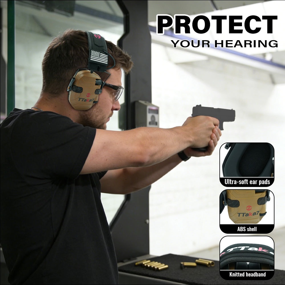 新型W1/W3折りたたみ式電子射撃用イヤーマフ、防音ヘッドホ - Ear Muff Foldable のレビューと価格