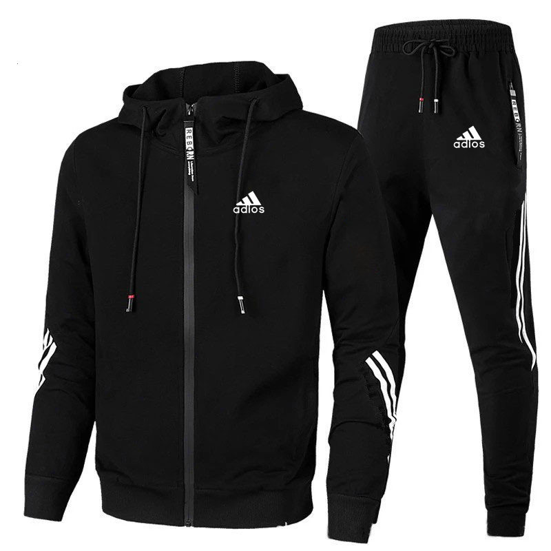 春・秋メンズトラックスーツセット 長袖フーディー＋ジョギング - Winter Clothing Gear のレビューと価格