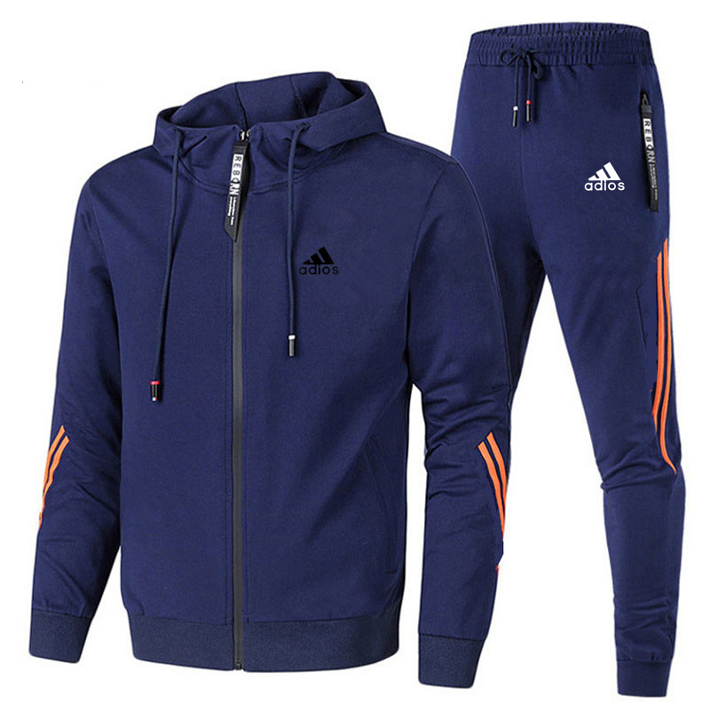 春・秋メンズトラックスーツセット 長袖フーディー＋ジョギング - Winter Clothing Gear のレビューと価格