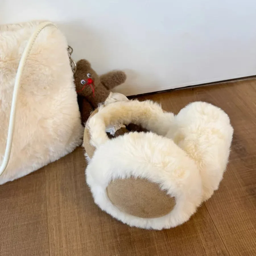 ファッションぬいぐるみイヤーマフ折りたたみ式厚手ウールイヤー - Ear Muff Foldable のレビューと価格