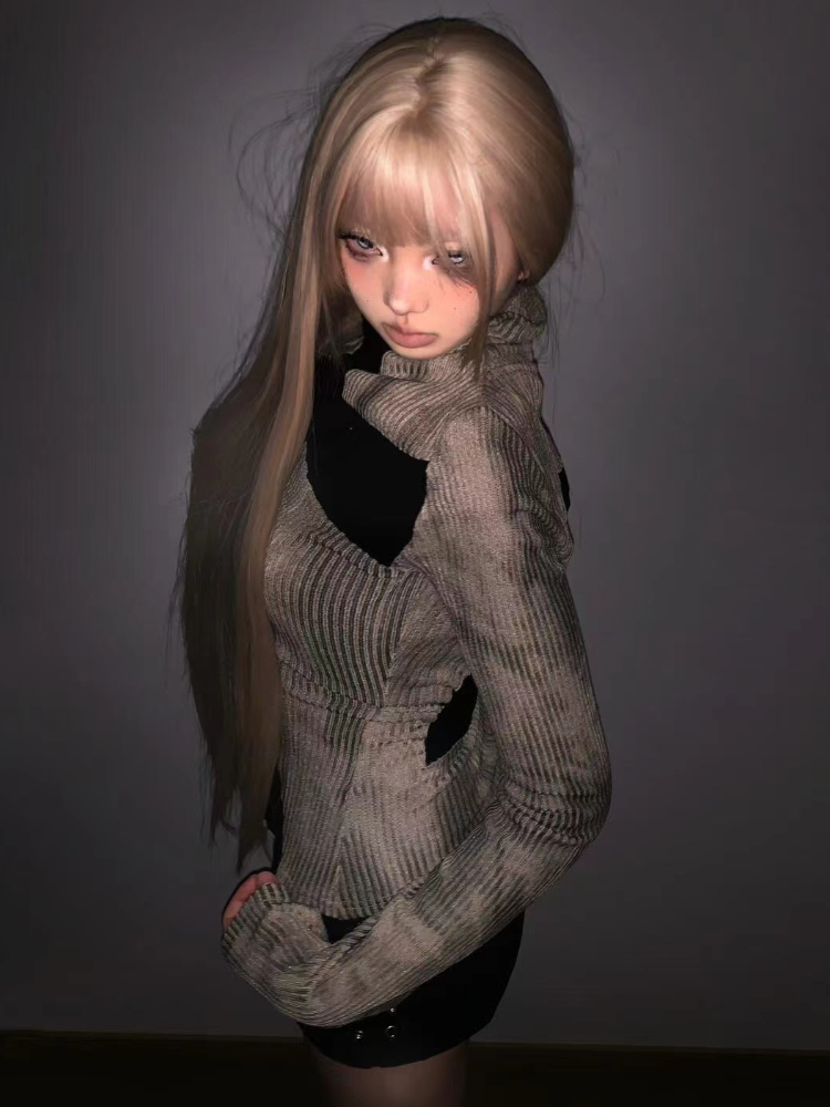 日本のヴィンテージ Y2k トップス原宿レトロクロスプリント - Winter Clothing Aesthetic のレビューと価格