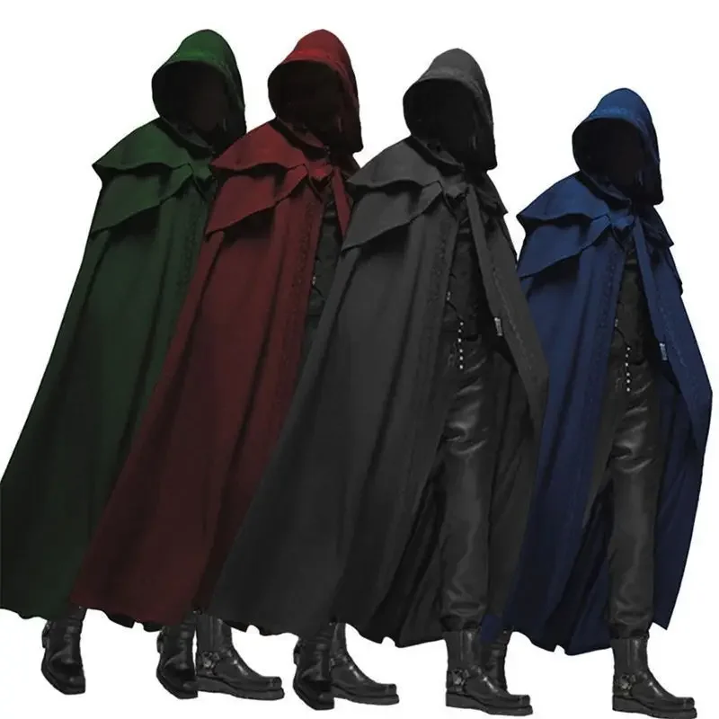 男性モンクコスプレ衣装 中世ヴィンテージゴシック フード付き - Winter Clothing Clearance Sale のレビューと価格