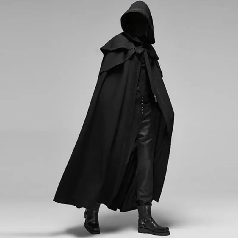 男性モンクコスプレ衣装 中世ヴィンテージゴシック フード付き - Winter Clothing Clearance Sale のレビューと価格
