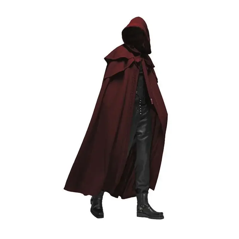 男性モンクコスプレ衣装 中世ヴィンテージゴシック フード付き - Winter Clothing Clearance Sale のレビューと価格